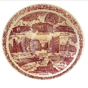 Cedar Rapids The Center Of Iowa 10” Vintage Commemorative Collector Plate